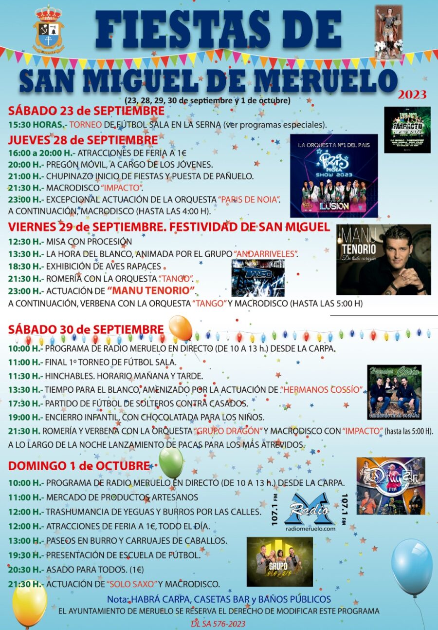 FIESTAS SAN MIGUEL DE MERUELO Ayuntamiento de Meruelo (Cantabria)