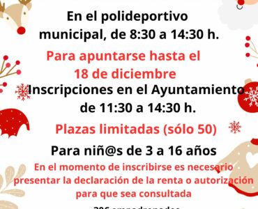 Talleres de Navidad para niñ@s