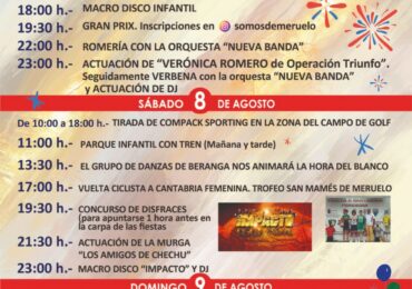 Fiestas de San Mamés de Meruelo 2026
